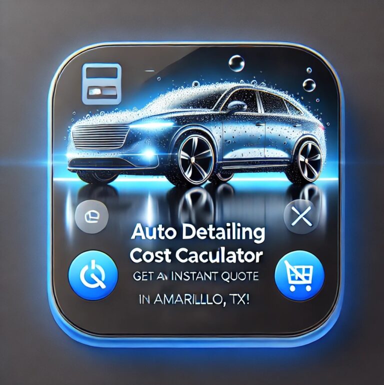 car detailing price estimate calculator